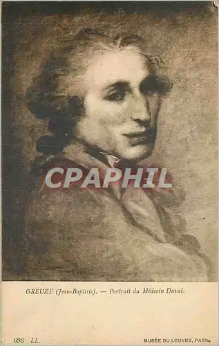 Ansichtskarte AK Musee du Louvre Paris Greuze (Jean Baptiste) Portrait du Medecin Duval