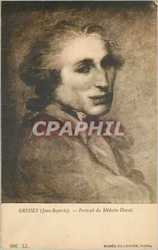 Cartes postales Musee du Louvre Paris Greuze (Jean Baptiste) Portrait du Medecin Duval