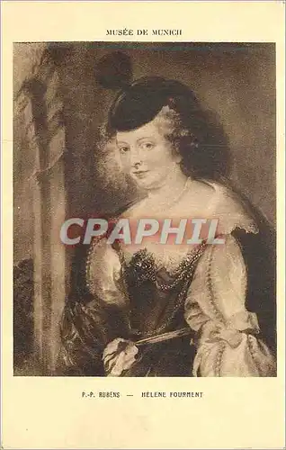 Ansichtskarte AK Musee de Munich P P Rubens Helene Fourment