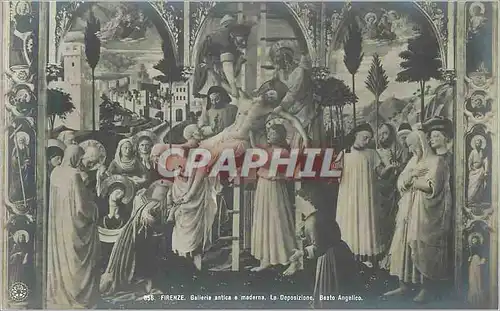 Cartes postales Firenze Galleria Antica a Moderna La Deposiziono