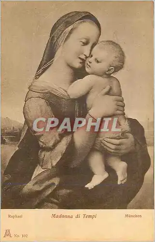 Cartes postales Munchen Raphael Madonna di Tempi