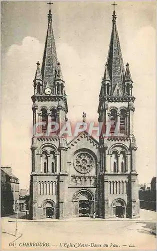 Cartes postales Cherbourg L'Eglise Notre Dame du Voeu