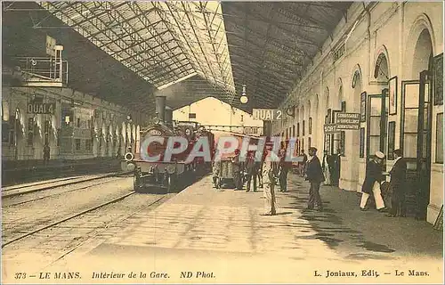 REPRO Le Mans interieur de la Gare Train