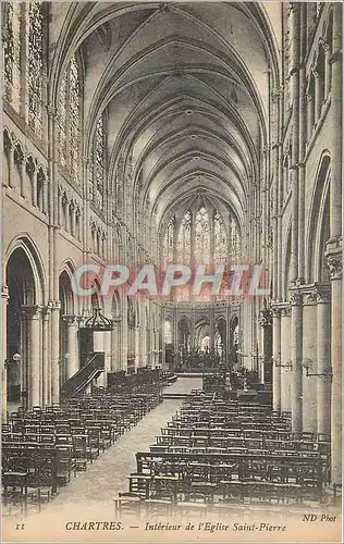 Cartes postales Chartres Interieur de l'Eglise Saint Pierre