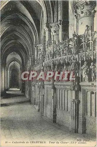 Ansichtskarte AK Chartres la Cathedrale Tour du Choeur (XVIe Siecle)