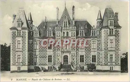 Cartes postales Maigne Facade du Chateau de Resteau