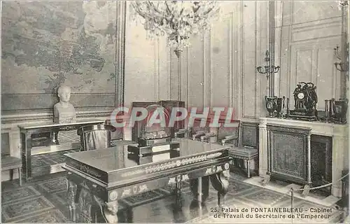 Ansichtskarte AK Palais de Fontainebleau Cabinet de Travail du Secretaire de l'Empereur Napoleon 1er