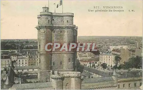 Cartes postales Vincennes Vue Generale du Donjon