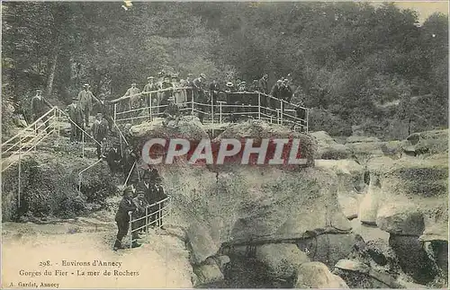 Ansichtskarte AK Environs d'Annecy Gorges du Fier La Mer de Rochers