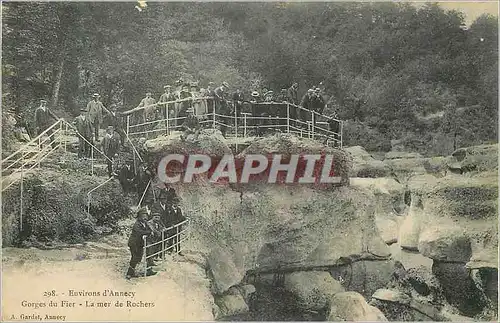 Cartes postales Environs d'Annecy Gorges du Fier La Mer de Rochers