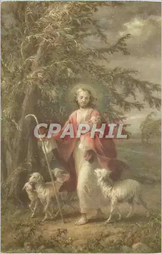 Cartes postales Berger Moutons Christ