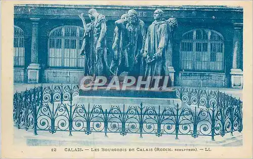 Ansichtskarte AK Calais Les Bourgeois de Calais (Rodin Sculpteur)