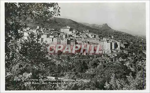 Cartes postales moderne Environs de Grasse Tourettes sur Loup et le Baou des Blancs (Alt 679m)