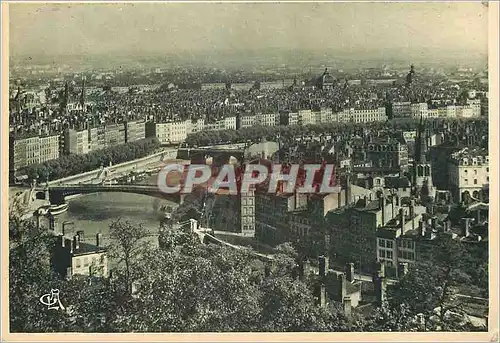 Cartes postales Lyon Presqu'Ile vue de la Croix Rousse