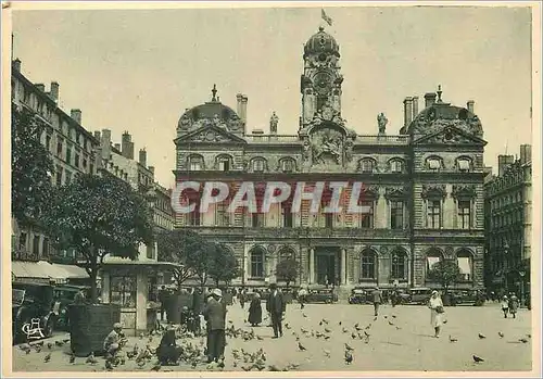 Cartes postales Lyon Place des Terreaux et Hotel de Ville