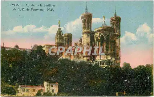 Cartes postales Lyon Abside de la Basilique de N D de Fourviere