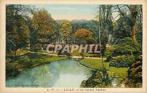 Cartes postales Lille le Jardin Vauban