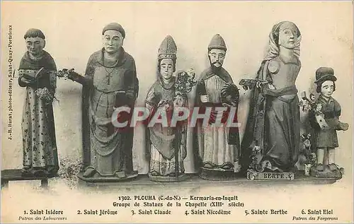 Cartes postales Plouha (C du N) Groupe de Statues de la Chapelle (XIIIe siecle)