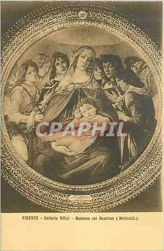 Cartes postales Firenze Galleria Uffizi Madonna col Bambino