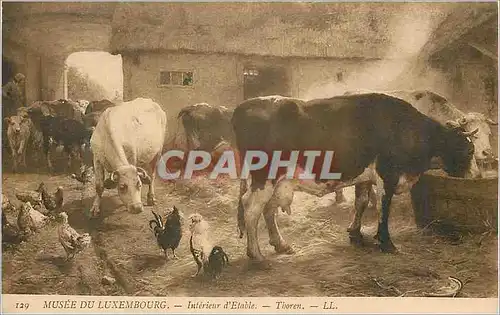 Ansichtskarte AK Musee du Luxembourg Interieur d'Etable Thoren