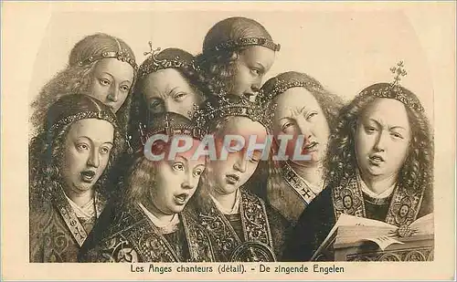 Cartes postales St Bavon Gand Cathedrale les Anges Chanteurs (Detail) Ern Thill Bruxelles