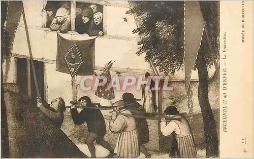 Cartes postales Musee de Bruxelles Brueghel II dit D'enfer la Procession