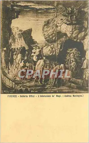 Cartes postales Firenze Galleria Uffizi l'Adorazione de Magi