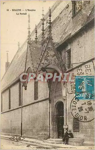 Cartes postales Beaune l'Hospice le Portail