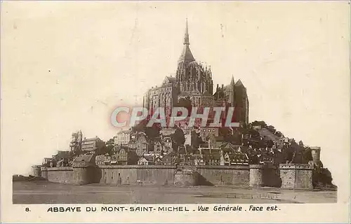 Ansichtskarte AK Abbaye du Mont Saint Michel vue Generale Face Est