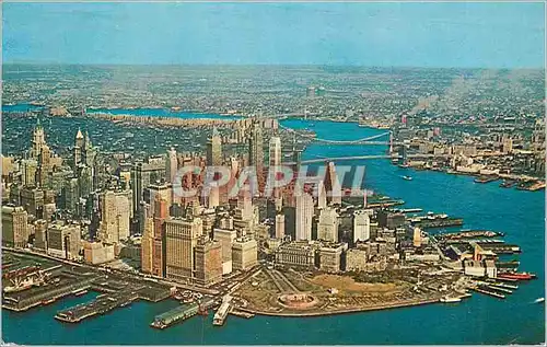 Cartes postales moderne New York City Aerial View of Lower Manhattan