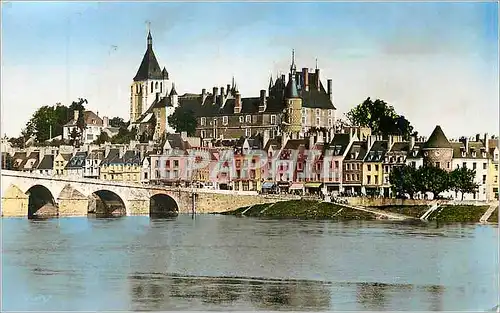 Moderne Karte Gien (Loiret) le Chateau les Chateaux de la Loire