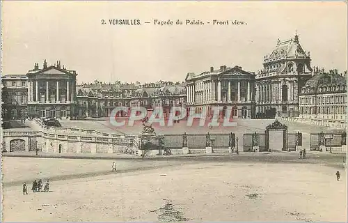 Cartes postales Versailles Facade du Palais Front View