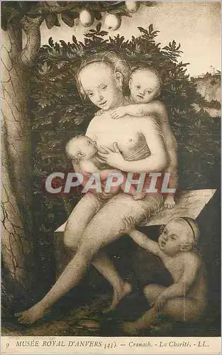 Ansichtskarte AK Musee Royal d'Anvers Cranach la Charite