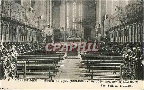 Ansichtskarte AK la Chaise Dieu Interieur de l'Eglise(1343 1378)