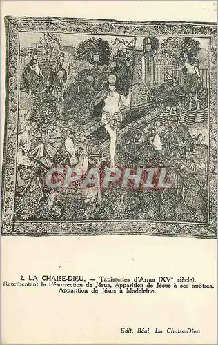 Cartes postales la Chaise Dieu Tapisseries d'Arras (XVe Siecle)