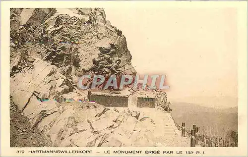 Cartes postales Hartmannswillerkopf le Monument Erige par le 152e RI Militaria