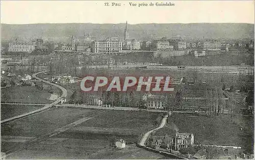 Cartes postales Pau Vue prise de Guindalos