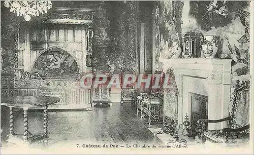 Ansichtskarte AK Chateau de Pau la Chambre de Jeanne d'Albret