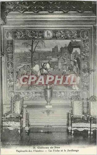 Cartes postales Chateau de Pau Tapisserie des Flandres la Peche et le Jardinage