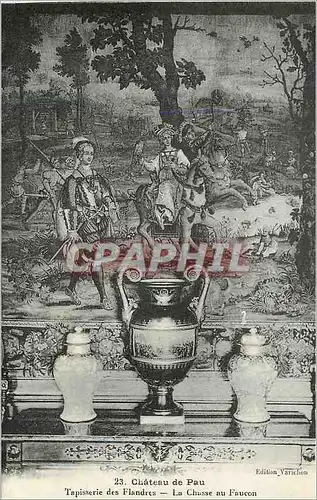 Cartes postales Chateau de Pau Tapisserie des Flandres la Chasse au Faucon