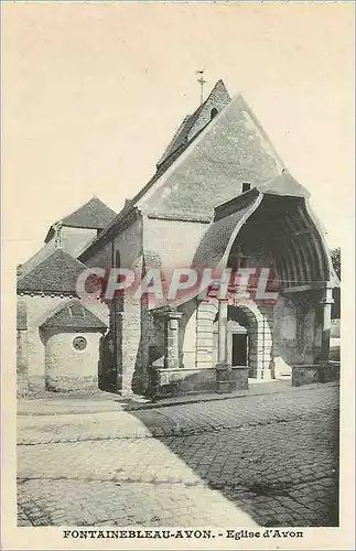 Ansichtskarte AK Fontainebleau Avon Eglise d'Avon