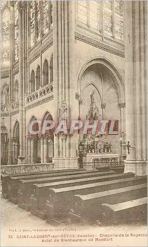 Ansichtskarte AK Saint Laurent sur Sevre (Vendee) Chapelle de la Sagesse Autel du Bienheureux de Montfort