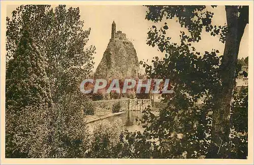 Cartes postales le Puy (Haute Loire) le Piton et la Chapelle St Michel d'Aiguilhe la Douce France