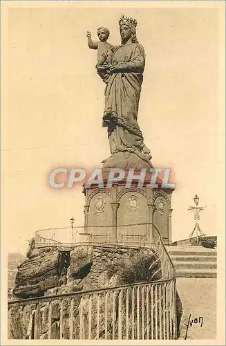 Cartes postales le Puy (Haute Loire) Statue de N D de France sur le Rocher Corneille