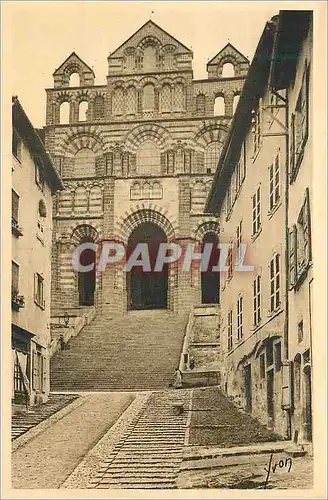 Ansichtskarte AK le Puy (Haute Loire) Basilique de Notre Dame du Puy la Facade