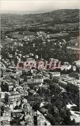 Moderne Karte Aix les Bains (Savoie) vue generale Aerienne