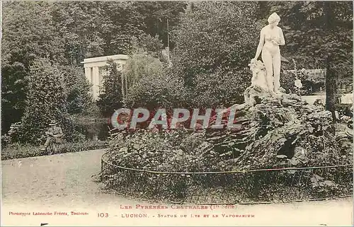 Ansichtskarte AK Luchon Statue du Lys et de Vaporarium les Pyrenees Centrales