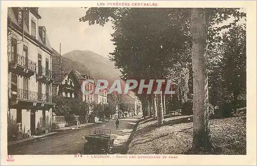 Cartes postales Luchon Cours des Quinconces et Parc