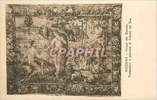 Cartes postales Modena Arazzi del Duomo Tentazione e Peccato di Adamo ed Eva