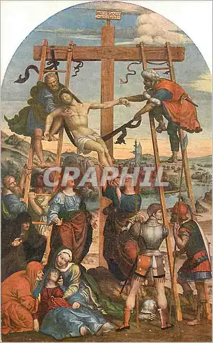 Cartes postales Siena Accademia di Belle Arti Sodom la deposizione